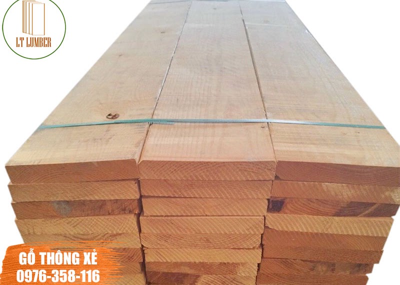 Gỗ thông xẻ (gỗ pine xẻ) nhập khẩu 